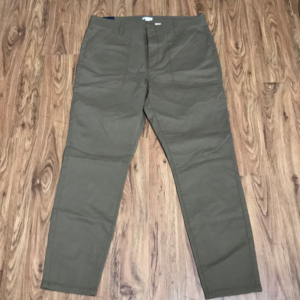 J. Crew Factory Hi - Rise Skinny Army Green Khakis